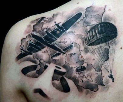 mens-air-force-parachute-shoulder-map-tattoo
