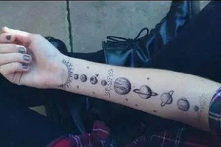 Сделать тату космос