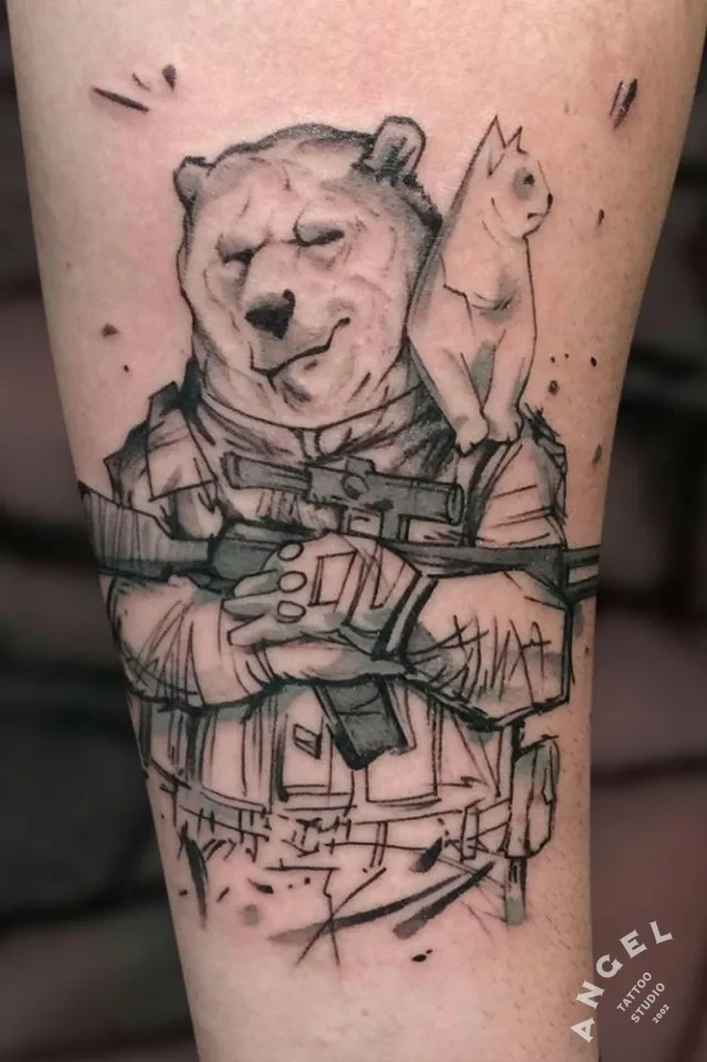 Bear Cat Gun Automatic Sniper Military