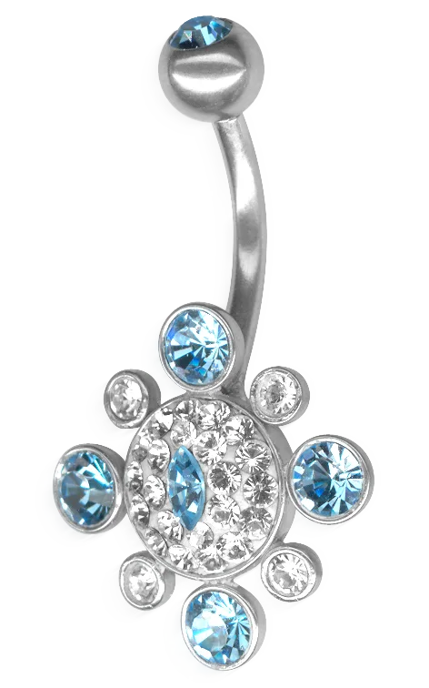 Украшение в пупок FLOWER 05 - Crystal Evolution - AC FLOWER 05