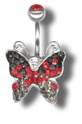 Украшение в пупок BUTTERFLY - Crystal Evolution - АTC BUTTERFLY