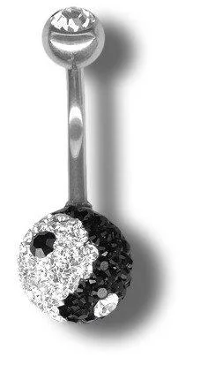 Украшение в пупок YING YANG - Crystal Evolution - ATC YING YANG